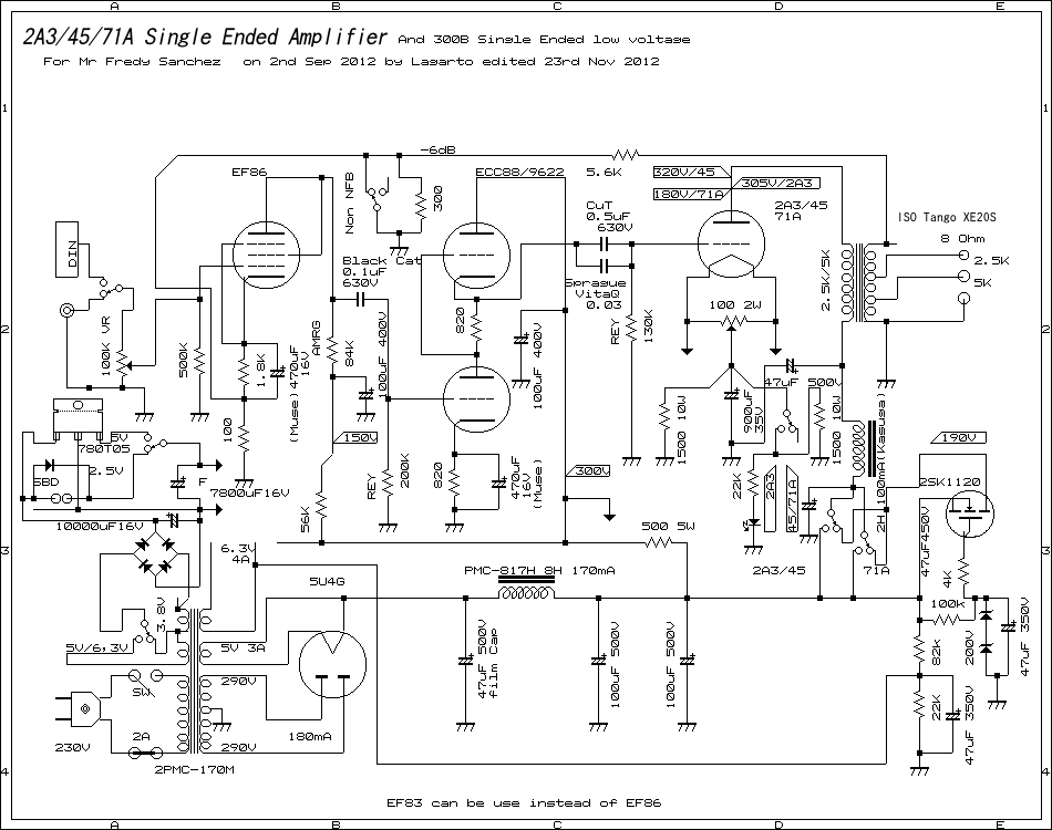 2A3/45/71A single ended amplifier 2012