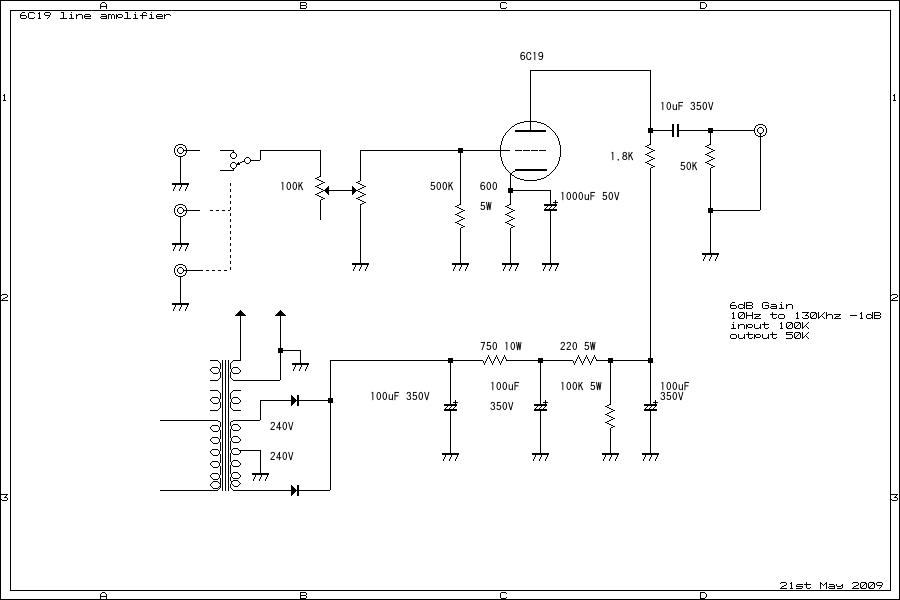 Power Amp Circuit Schematic