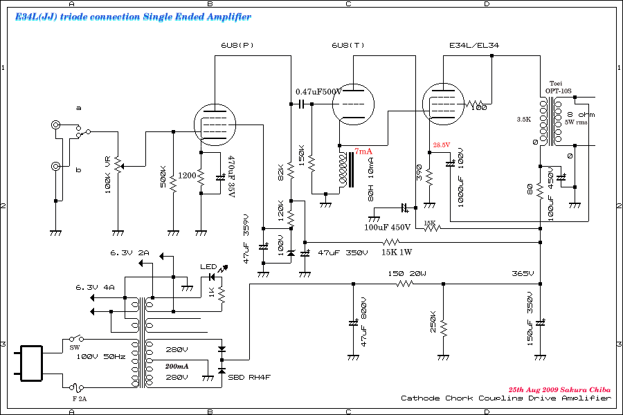 E34L JJ Single ended amplifier